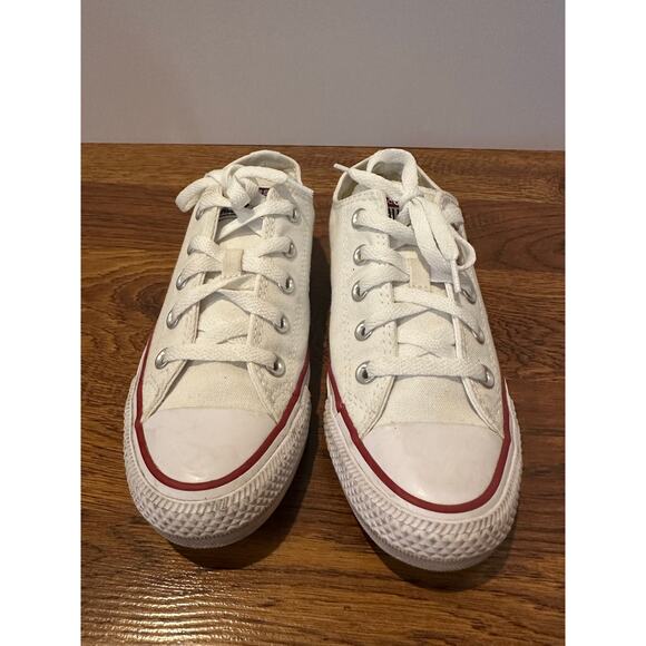 Converse Chuck Taylor All Star Low White Sneakers 3.5M 5.5W - Classic Canvas - Picture 3 of 10